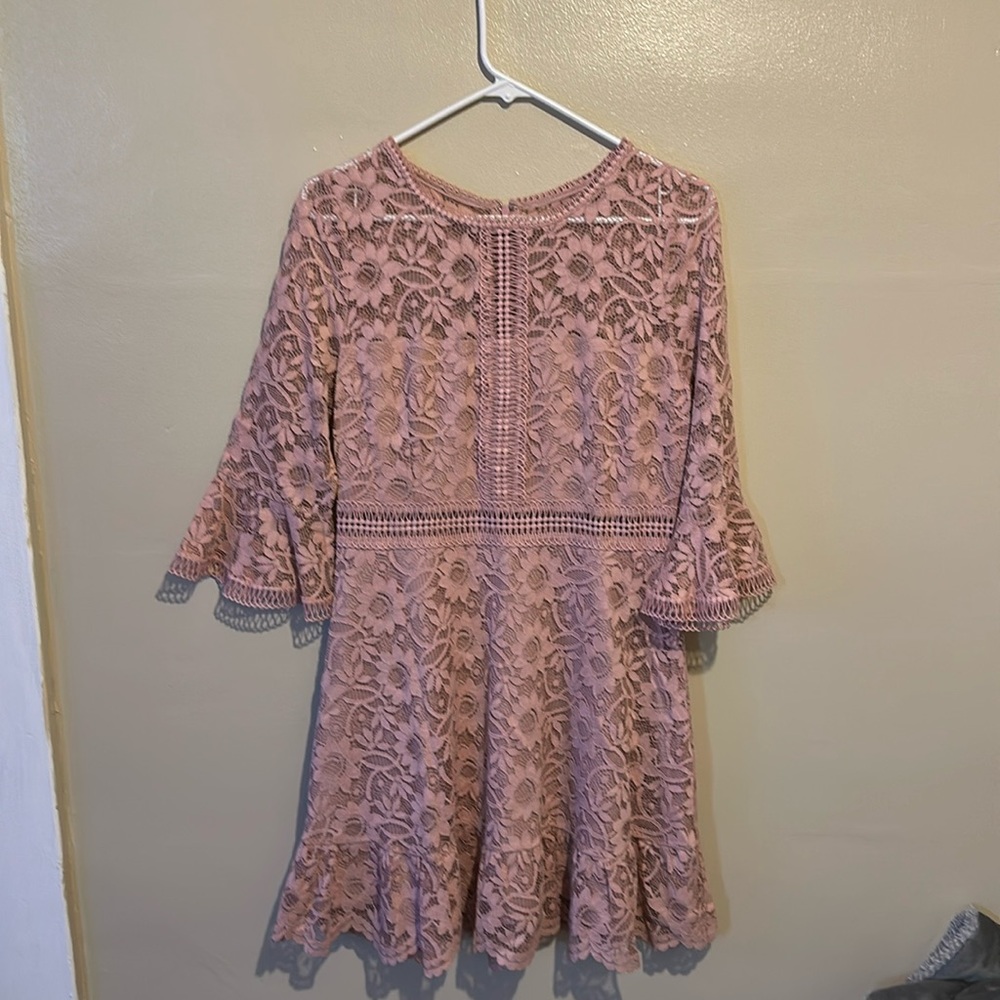 Pink lace BB Dakota dress, size 8